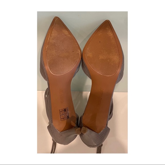 Nine West grey Palucci ankle strap heels Size 9 - Picture 11 of 13